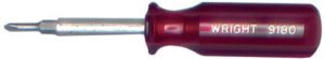 3/16" X 5/16" #1P X #2 P FOUR-WAY FLIP SCREWDRIVER  WRIGHT  #9180
