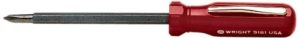 3/16" X #1 P - 2-IN-1 SCREWDRIVER W/POCKET CLIP  WRIGHT  #9181