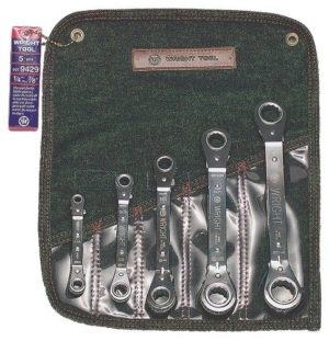 5 PC. RATCHETING BOX WRENCH SET 1/4"-7/8"    WRIGHT  #9429