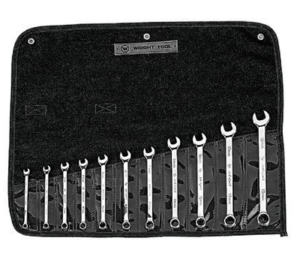 FULL POLISH WRIGHTGRIP METRIC WRENCH SET 7MM - 15MM, 17MM & 19MM     WRIGHT # 950