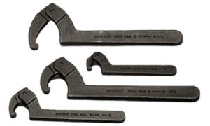 4 PC. ADJUSTABLE HOOK SPANNER WRENCH SET    WRIGHT  #9629