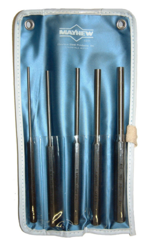 5 PC. EXTRA LONG PIN PUNCH SET     WRIGHT  #9M62065