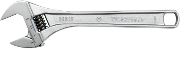 WRIGHT 9AC06  6" - Max Capacity 15/16" Adjustable Wrench Chrome