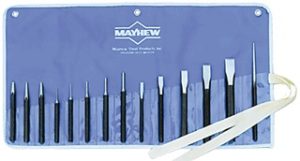 MAYHEW 61044 14 Pc. Punch & Chisel Set
