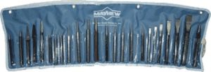 MAYHEW 61050 24 Pc. Black Oxide Punch & Chisel Kit