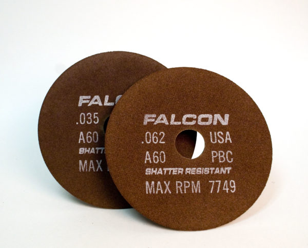 8" x .090 x 1/2" Hub  46  Grit  #6C71  Shatter Resistant Type 1 Premium Bench Grinder Wheel (25 per box)