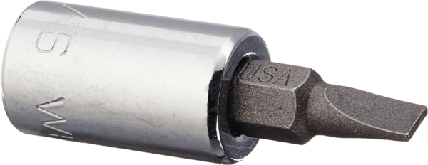 1/4" - 1/4" DR. STANDARD SCREWDRIVER BIT & SOCKET   WRIGHT #2261