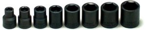 8 PC. 3/8" DR. IMPACT SOCKET SET 5/16" - 3/4"     WRIGHT #313