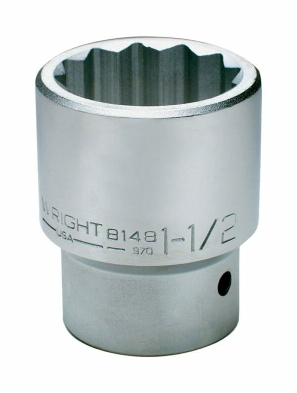 1-1/4″ – 1″ Drive 12 Point Chrome Socket Wright #8140