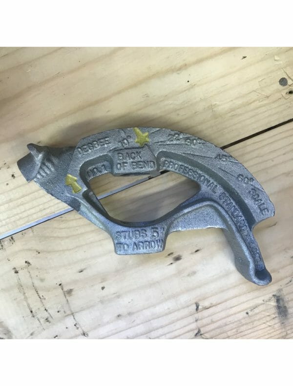 Klein Conduit Bender Head 1/2 in. EMT 3/4 in. IPS Handle Malleable Iron #KLE-51201 - Image 3