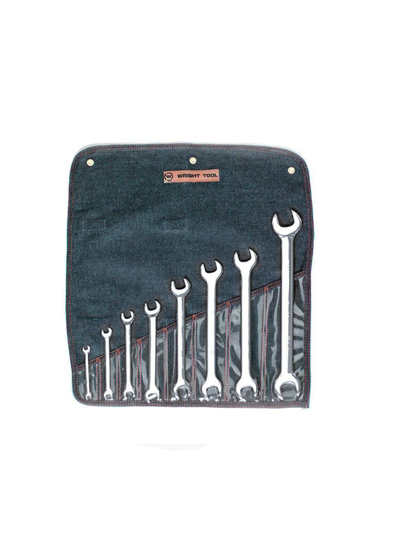 8 Piece Open End Wrench Set Full Polish 1/4" to 1-1/4" WRI #738
