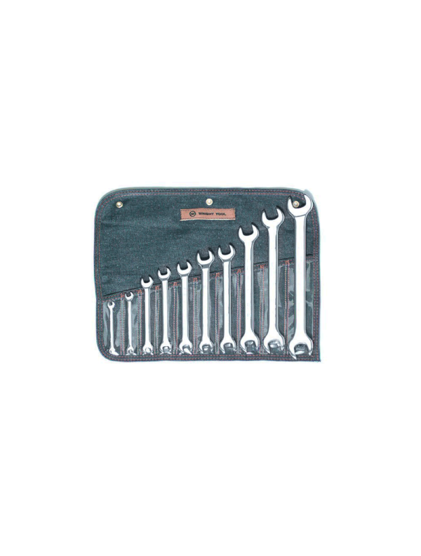 10 Piece Full Polish Open End Wrench Set 1/4" to 1 1/8" WRI #739