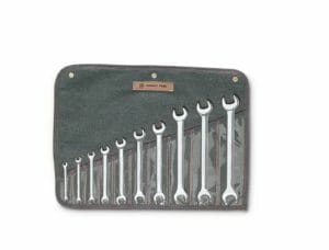 10 Piece Full Polish Metric Open End Wrench Set WRI #741
