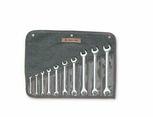 10 Piece Full Polish Metric Open End Wrench Set WRI #741