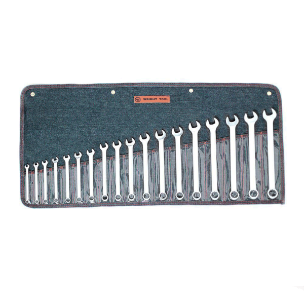 18 Piece Metric - 12 Point Combination Wrench Set 7mm to 24mm WRI #758