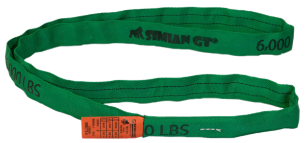 12 ‘ Green 6000 pound Endless Polyester Round Sling Made in USA STR #ERSST2-12