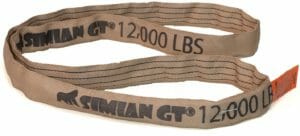 10‘ Tan 12,000 pound Endless Polyester Round Sling Made in USA STR #ERSST4-10