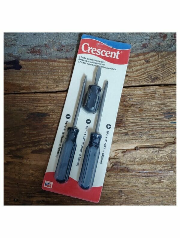 Crescent Screwdriver Set - 3 Piece - Made in USA- CRE #LCC1003