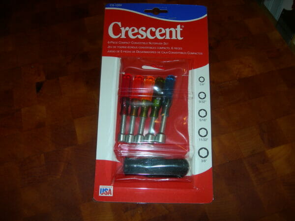 Nut Driver Set – Fractional 6 Piece Made in USA by Crescent CRE #120V