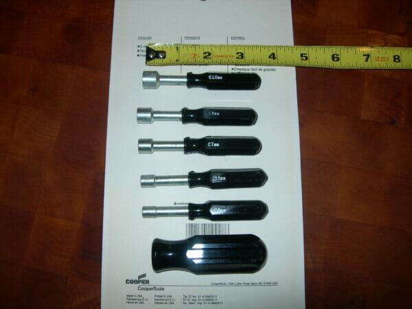 Nut Driver Set - Metric 6 Piece Made in USA by Crescent CRE #121V - Image 2