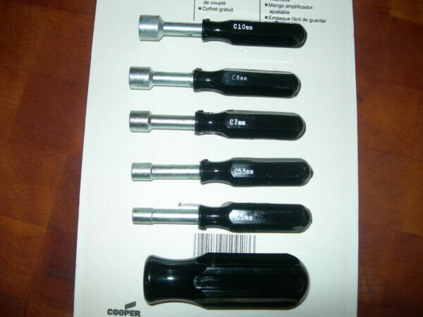 Nut Driver Set - Metric 6 Piece Made in USA by Crescent CRE #121V - Image 3