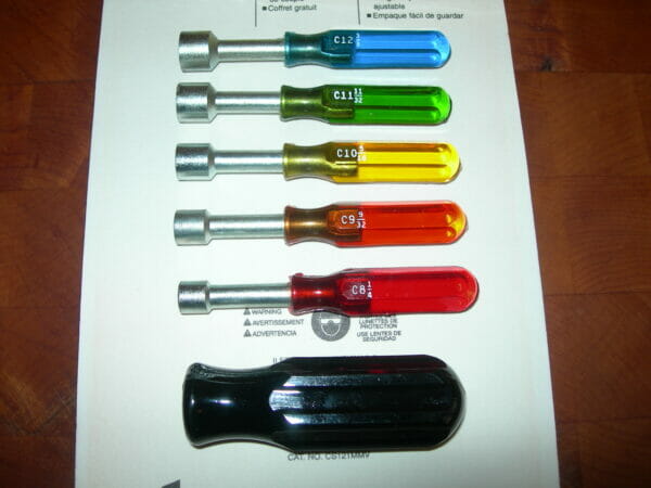 Nut Driver Set – Fractional 6 Piece Made in USA by Crescent CRE #120V - Image 3