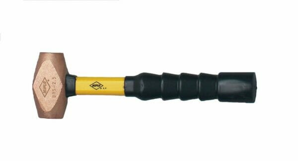 4 Pound Brass Hammer w/ Super Grip Wright #9065 Made in USA