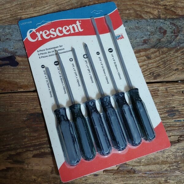 Crescent Screwdriver Set - 6 Piece - Made in USA - CRE #LCCP1006