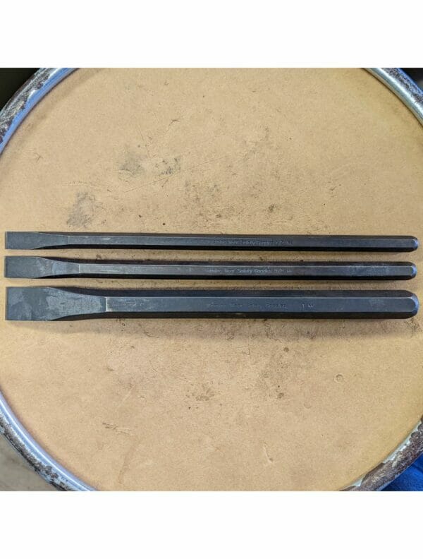SK Brand 3-Piece Long Chisel Set (Made in USA) SK #3455CS - Image 3