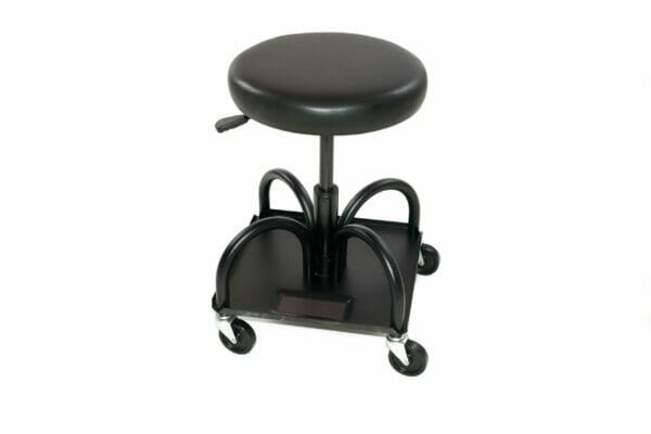Adjustable Shop Stool - Swivel Casters (Made in USA)  WHI #HRASV