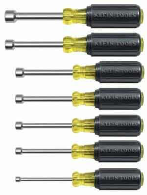 Klein - 7 piece / 3/16" to 1/2" Magnetic Tip Nut Driver Set - 3" Hollow Shanks KLE-631