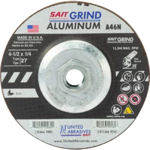 4-1/2" x 1/4" x 5/8"-11 Threaded Arbor - For Aluminum - #20162 - (10 per Box)