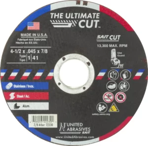 4 1/2" x .045" x 7/8" Arbor 13,300 RPM -  #22230 (50 per Box)