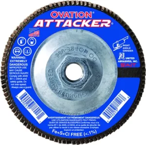 United Abrasive #76318 OVATION ATTACKER 4.5×5/8-11 Hub Z60X (10 per box)